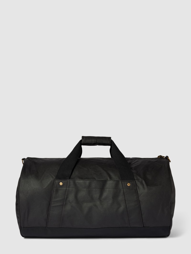 Weekender mit Label-Detail in schwarz
