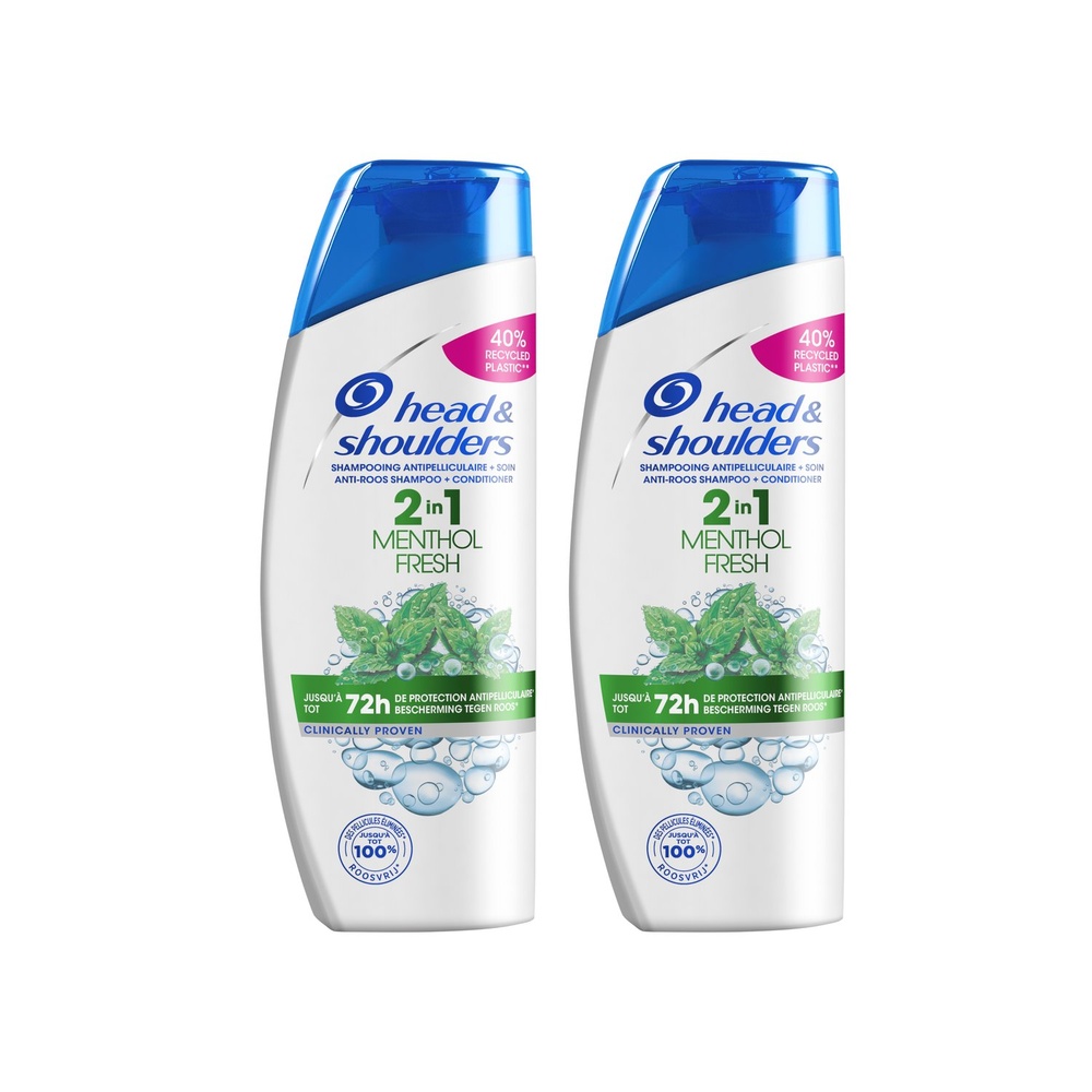 head & shoulders Head & Shoulders Menthol Fresh Shampoing 2en1, 2x270ml Shampoing
