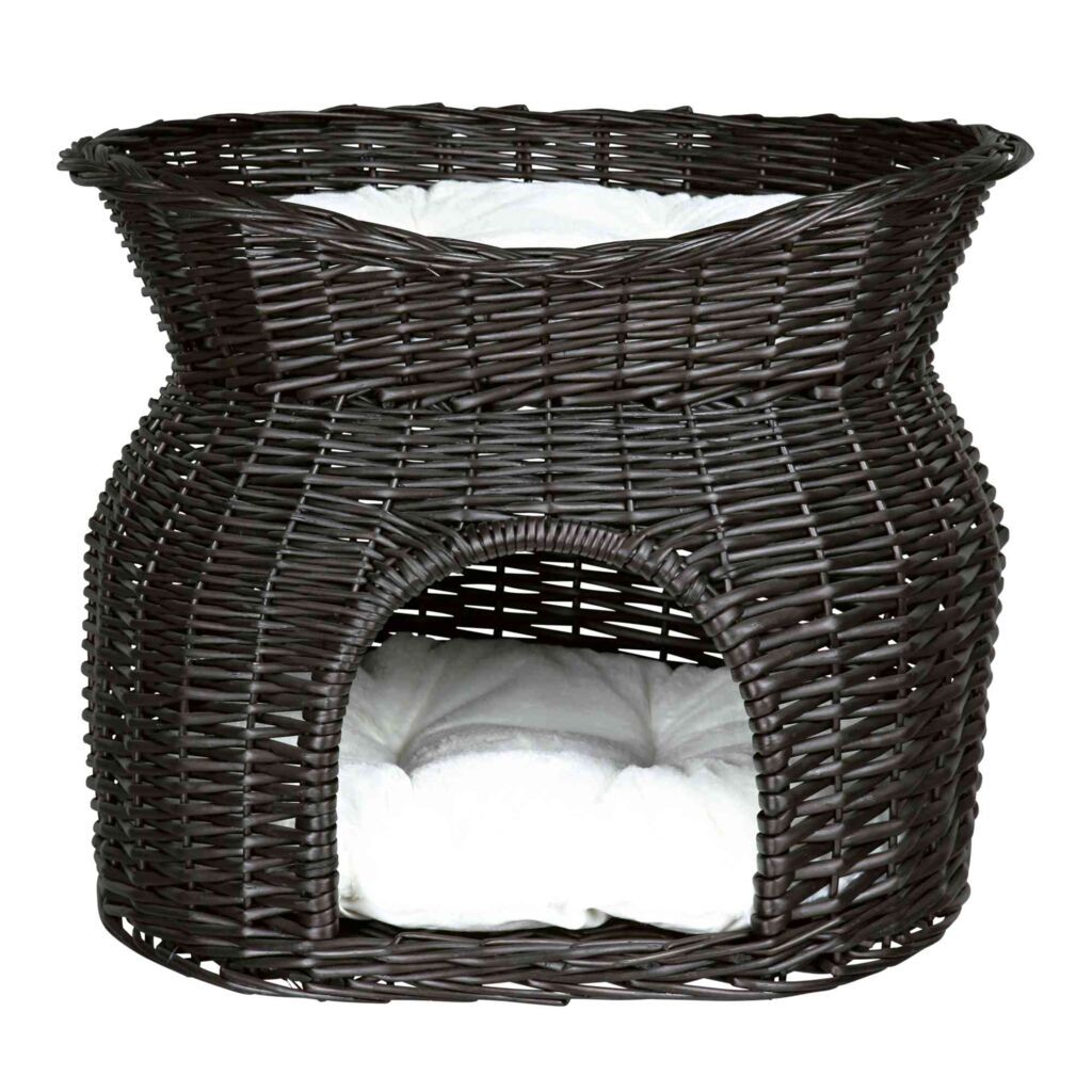Trixie Hundehöhlen Trixie Korbhöhle mit Liegedach schwarz 37 cm, 43 cm, 37 cm