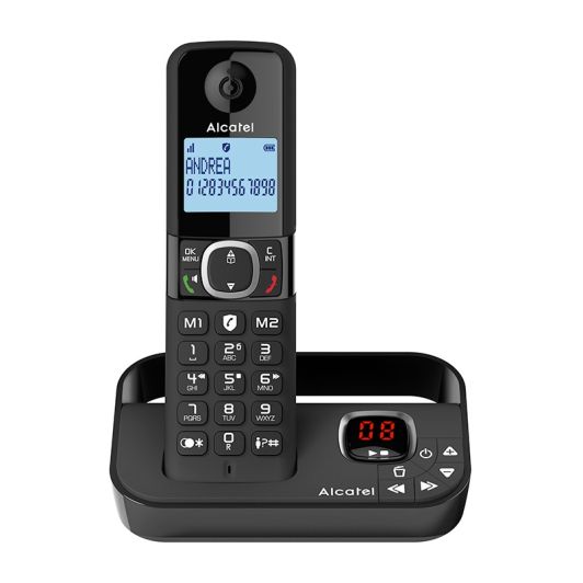 Τηλέφωνο ALCATEL F860 Voice Solo με τηλεφωνητή, μαύρο