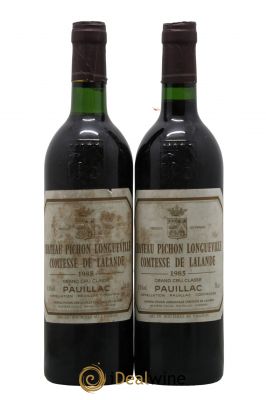 Château Pichon Longueville Comtesse de Lalande 2ème Grand Cru Classé  1985 - Lot de 2 Bouteilles