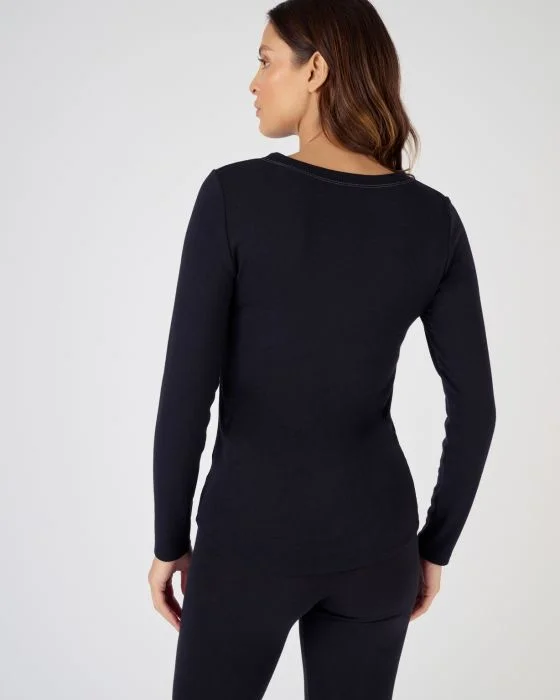 T-shirt fine côte Thermolactyl Sensitive, col rond