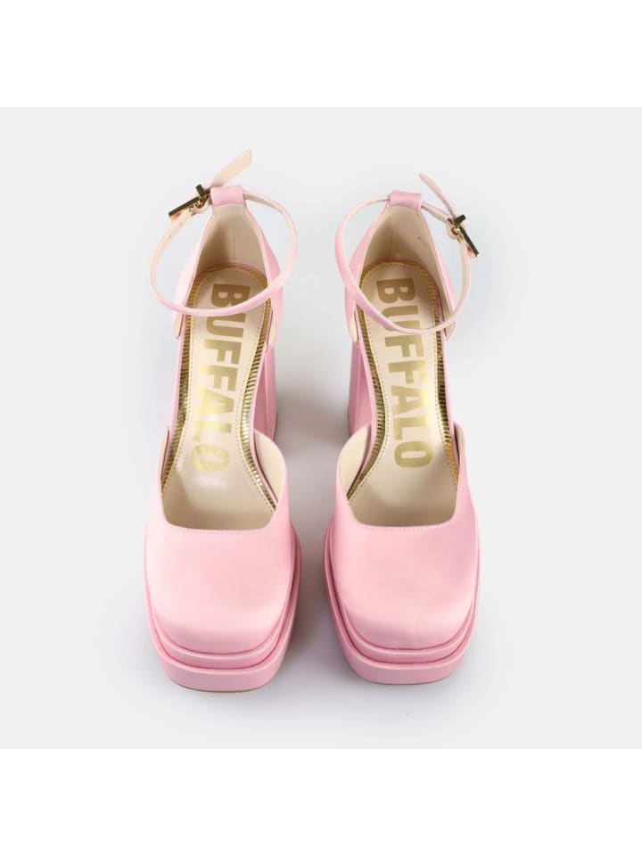 Buffalo May Dorsay Plateau Heels in Rose günstig kaufen