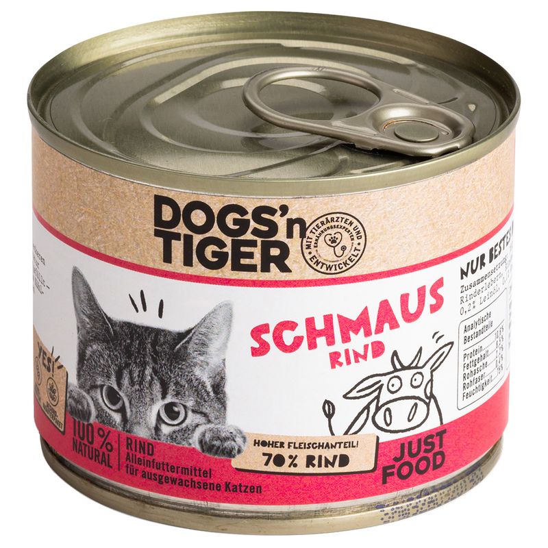 Sparpaket Dogs'n Tiger Adult Cat 12 x 200 g
