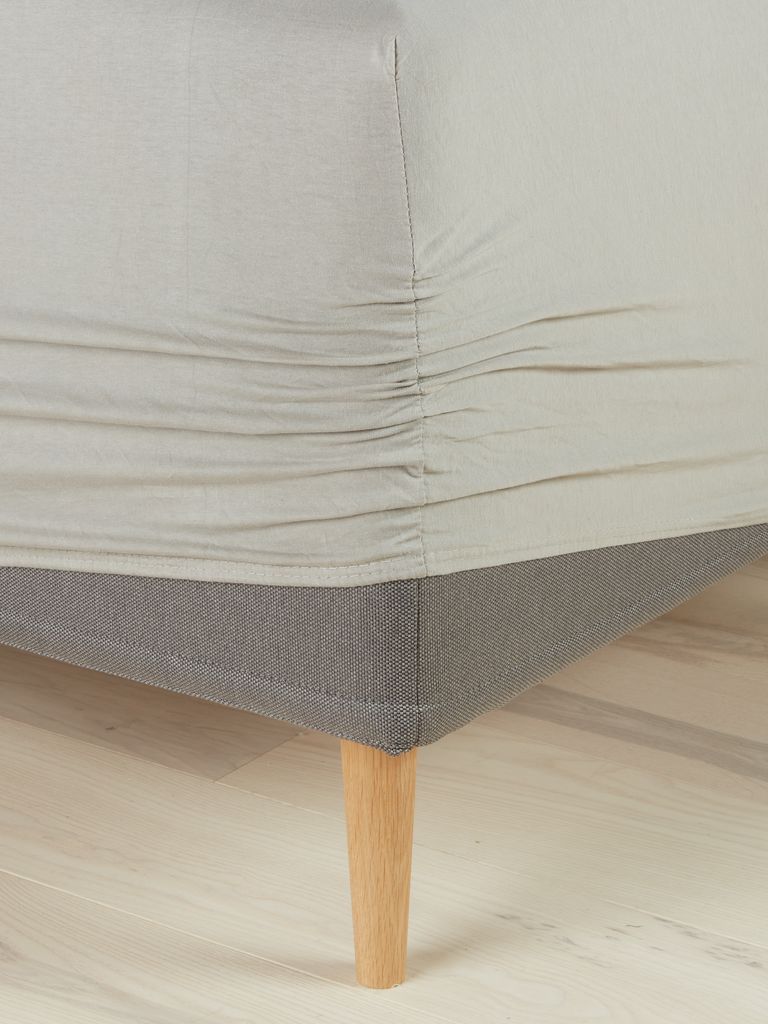 JETTE złota prześcieradło Jersey JETTE 75x200x35cm beżowe