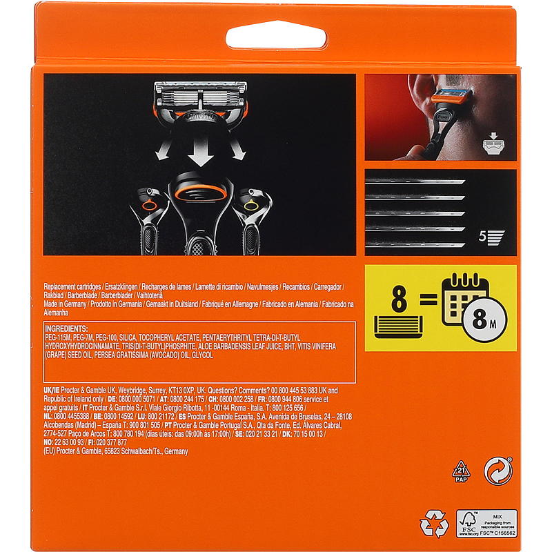 Gillette Gillette blader 8-pk Fusion