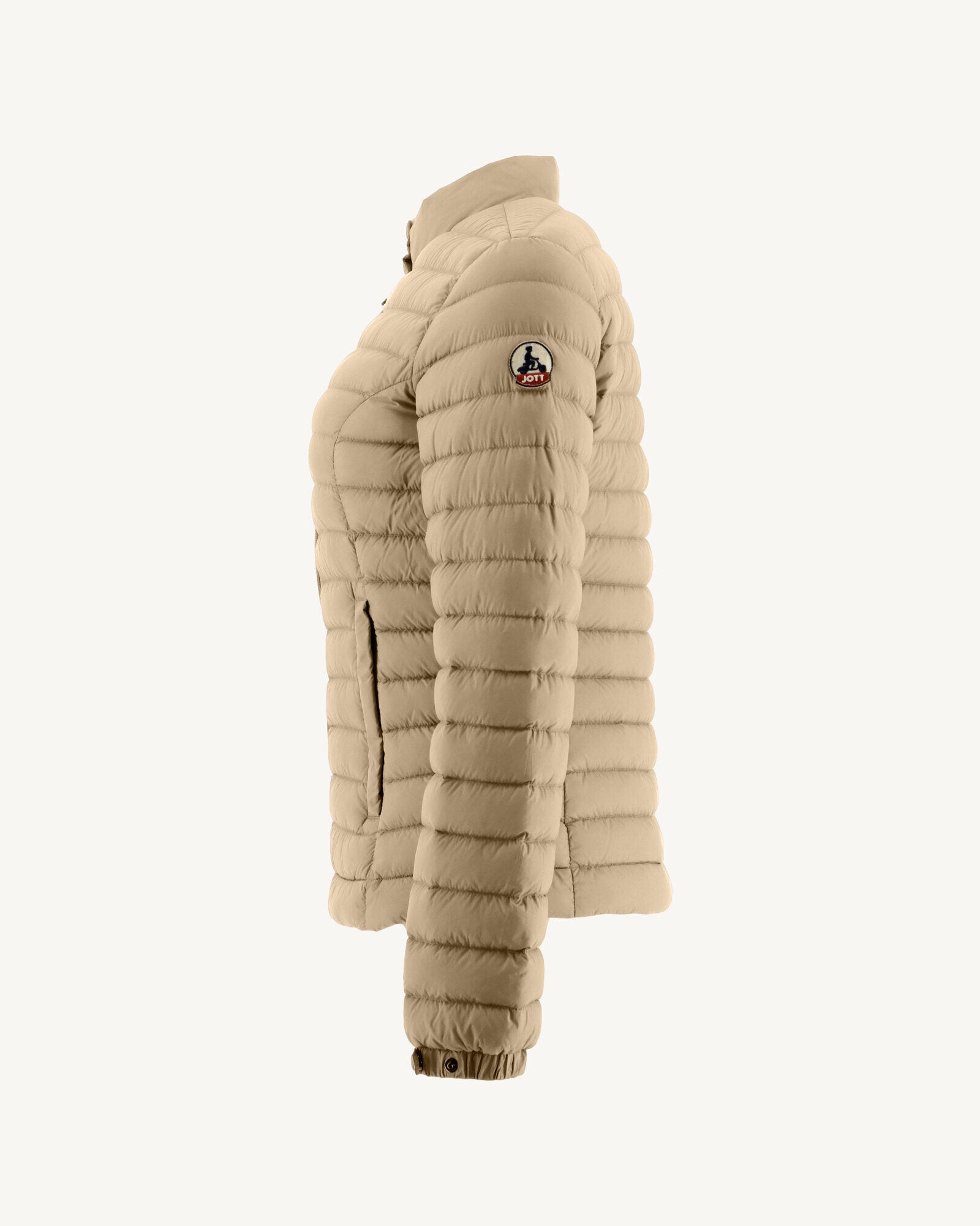 Doudoune légère coupe motard Beige Nina 2.0
