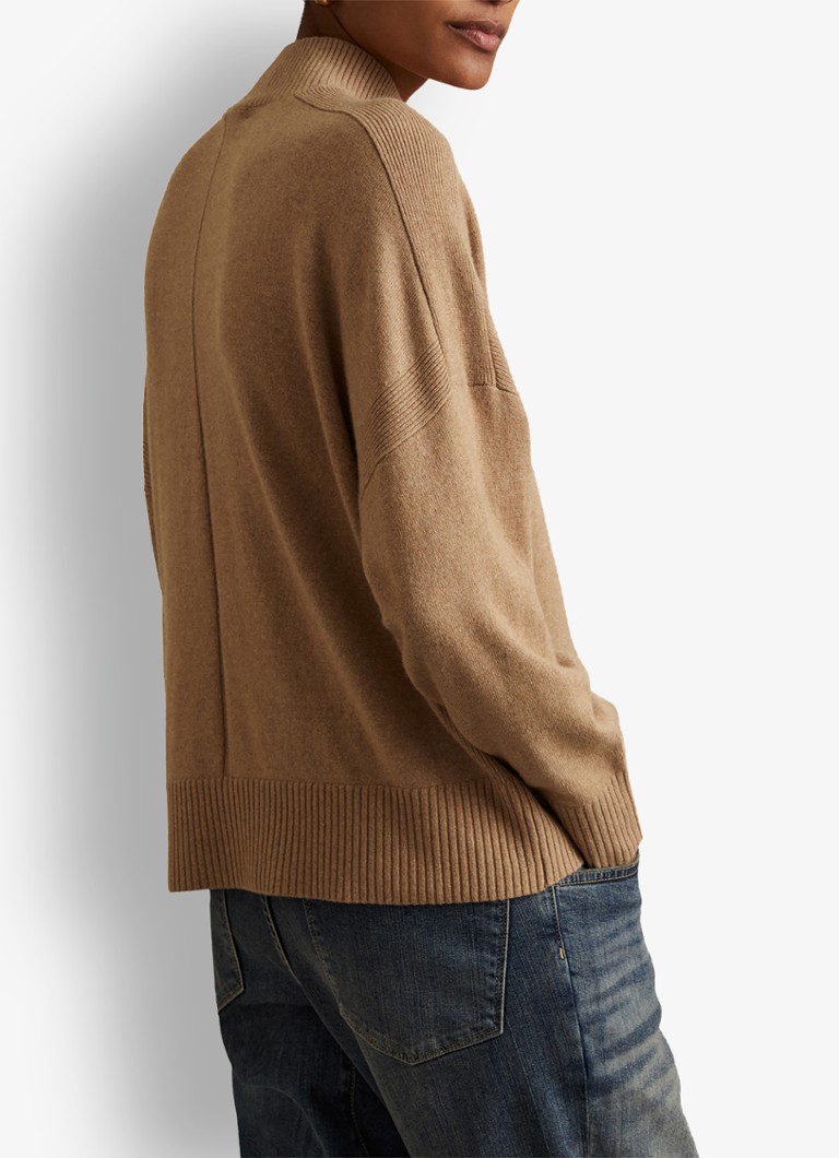 Sweter z golfem Alicia de Reiss z cienkiej dzianiny z mieszanki kaszmiru
