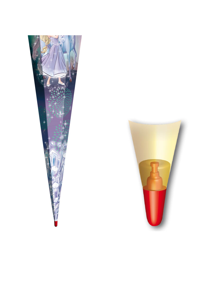 ROTH Schultüte groß Königin im Eis 85 cm, Glitter in Blau günstig kaufen onesize