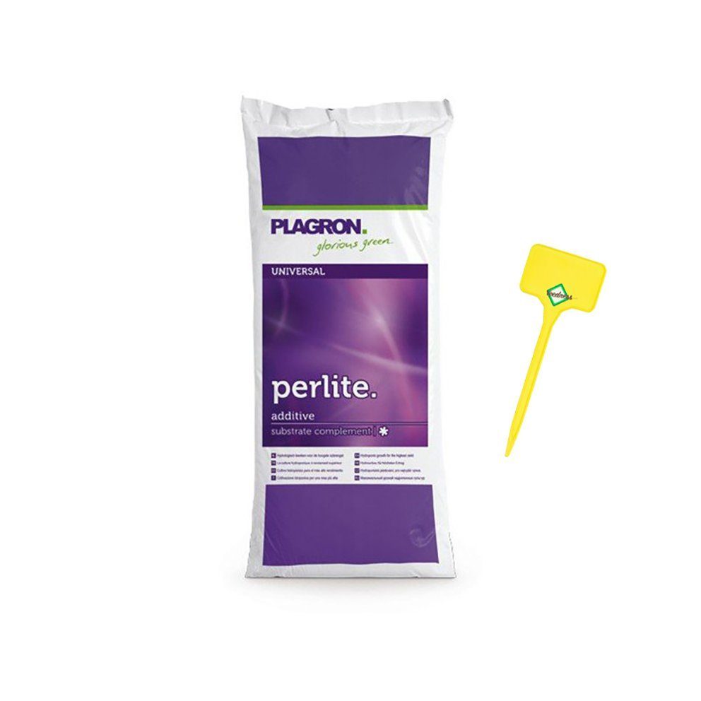Weedness Gartenbau-Perlite Plagron Perlite Perlite für Pflanzen Drainage Vulkangestein, 10 Liter