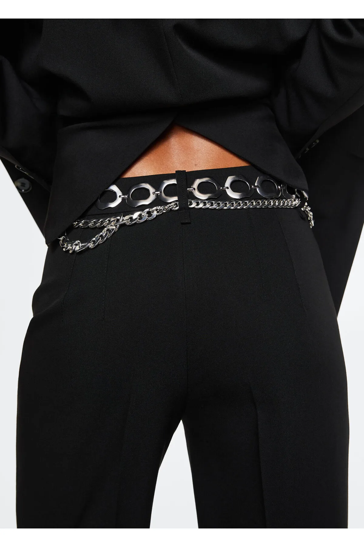 MANGO  Schwarze Damenhose 37084377