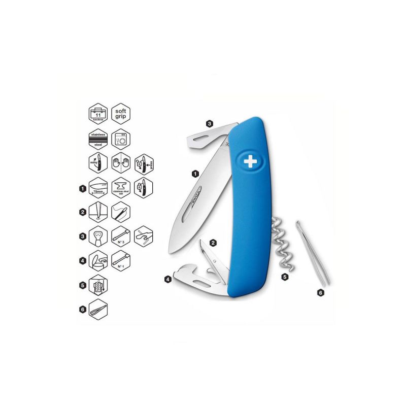 Swiza D03 Blue, Schweizer Taschenmesser made in Swiss