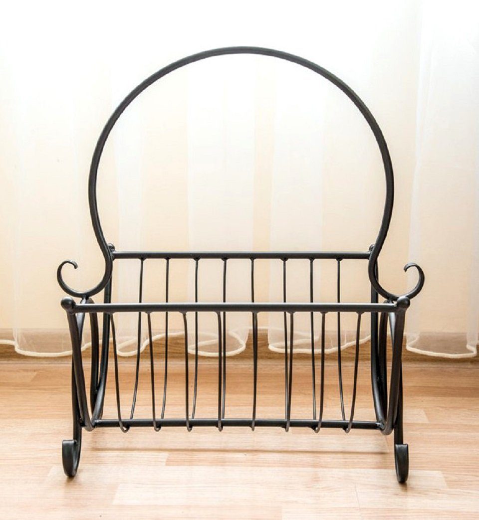 DanDiBo Zeitungsständer Zeitungskorb Zeitungsständer aus Metall H-52 cm Zeitungshalter Beistelltisch