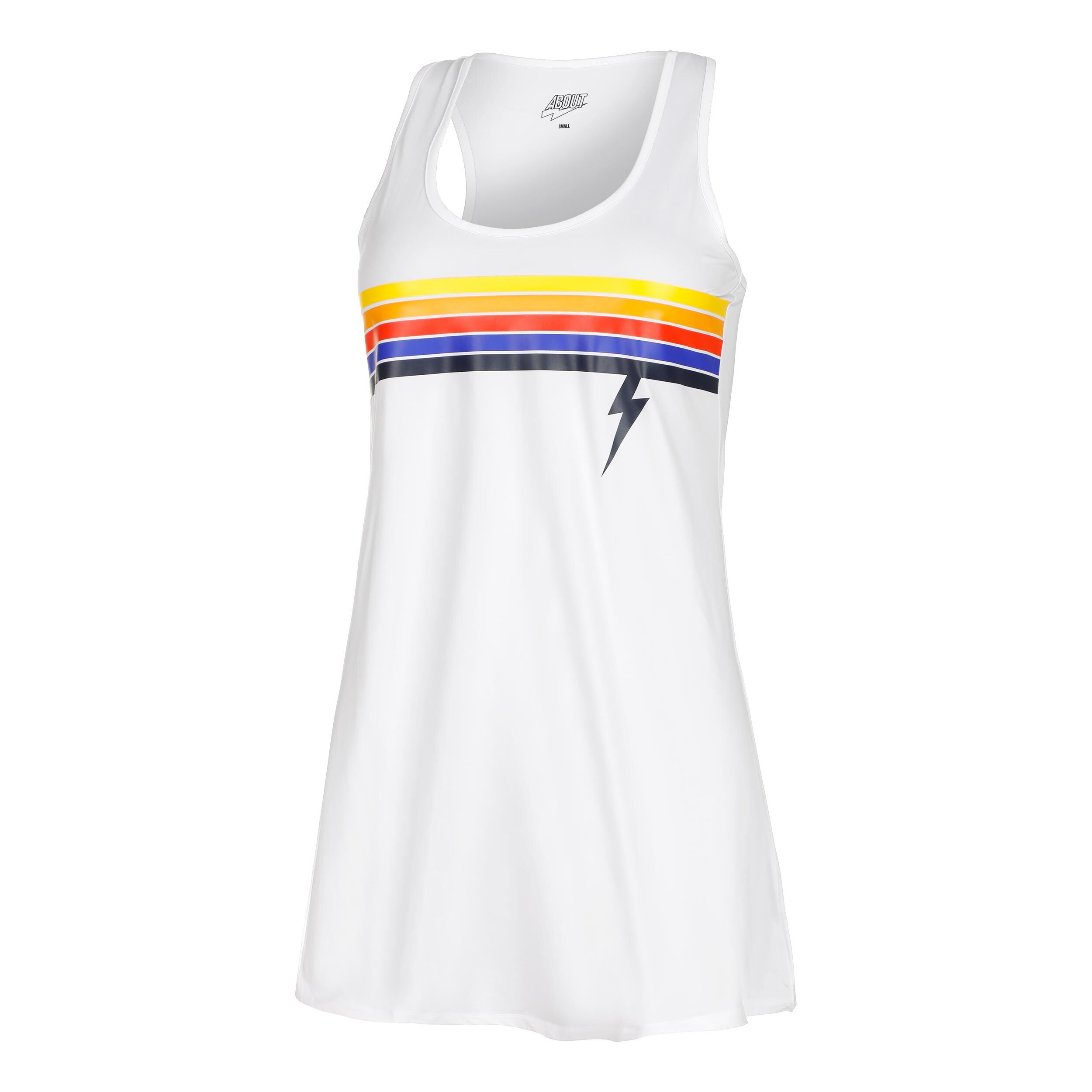 Tech Heritage Kleid Damen - Weiß, Mehrfarbig