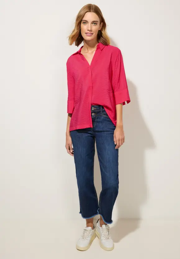 Street One Hemdkragenbluse mit Struktur