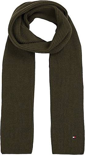 TOMMY HILFIGER Herren Schal ESSENTIAL FLAG SCARF aus Baumwolle und Kaschmir