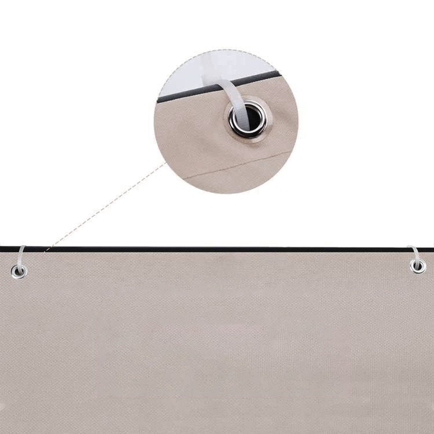 Sekey Balkonsichtschutz Polyester Balkonbespannungen Sichtschutz Garten Zaun Windschutz H: 90 cm / B: 300 cm, 500 cm, 600cm