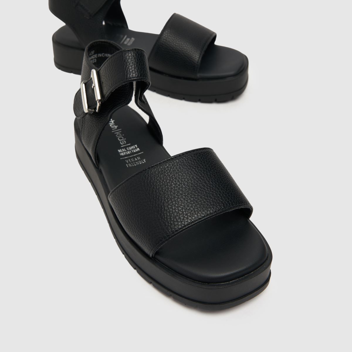Schuh svarta Trixie Chunky Flickor Ungdomssandaler