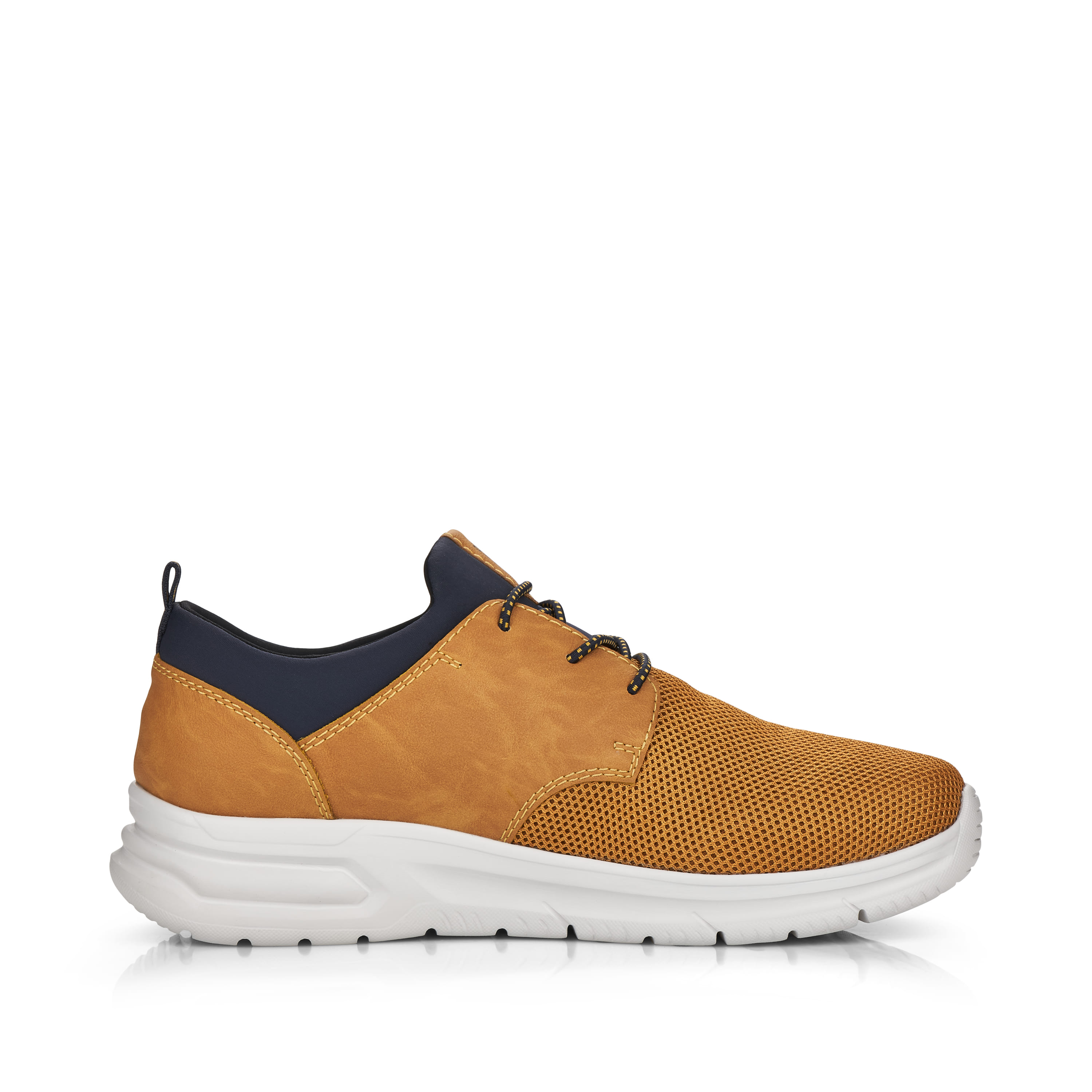 Rieker Herren Slipper goldgelb-pazifikblau