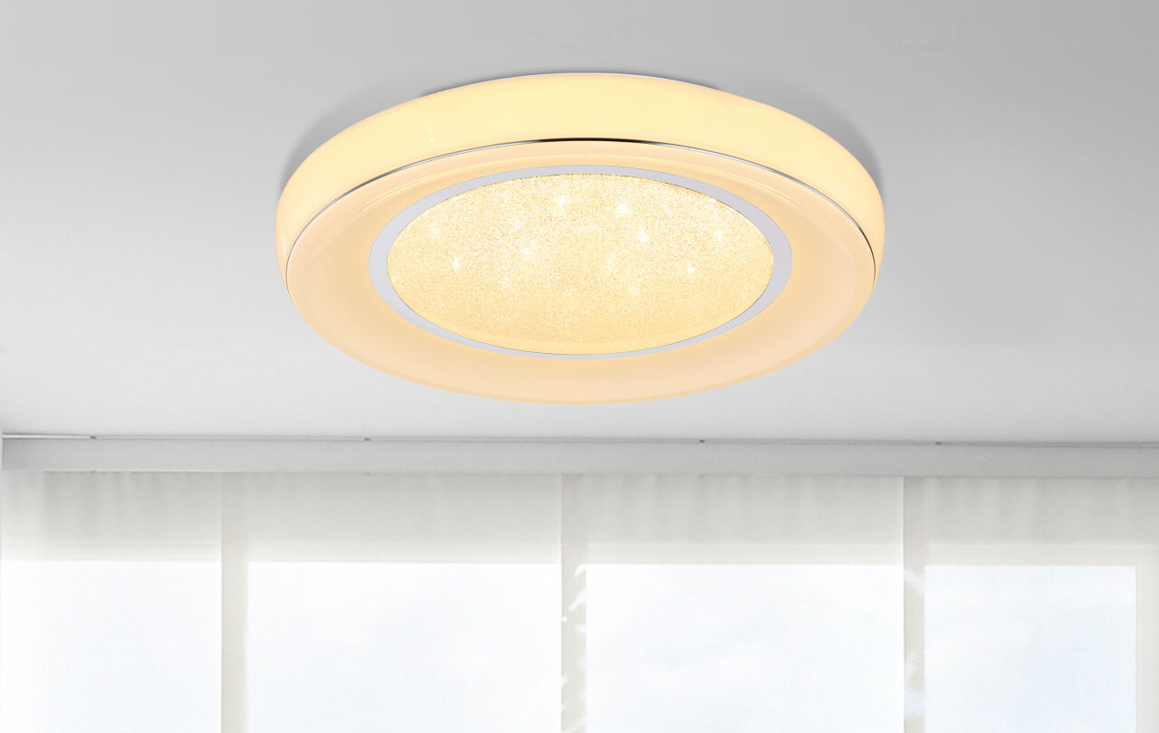 Globo Lighting - MICKEY - Deckenleuchte Metall weiß, LED