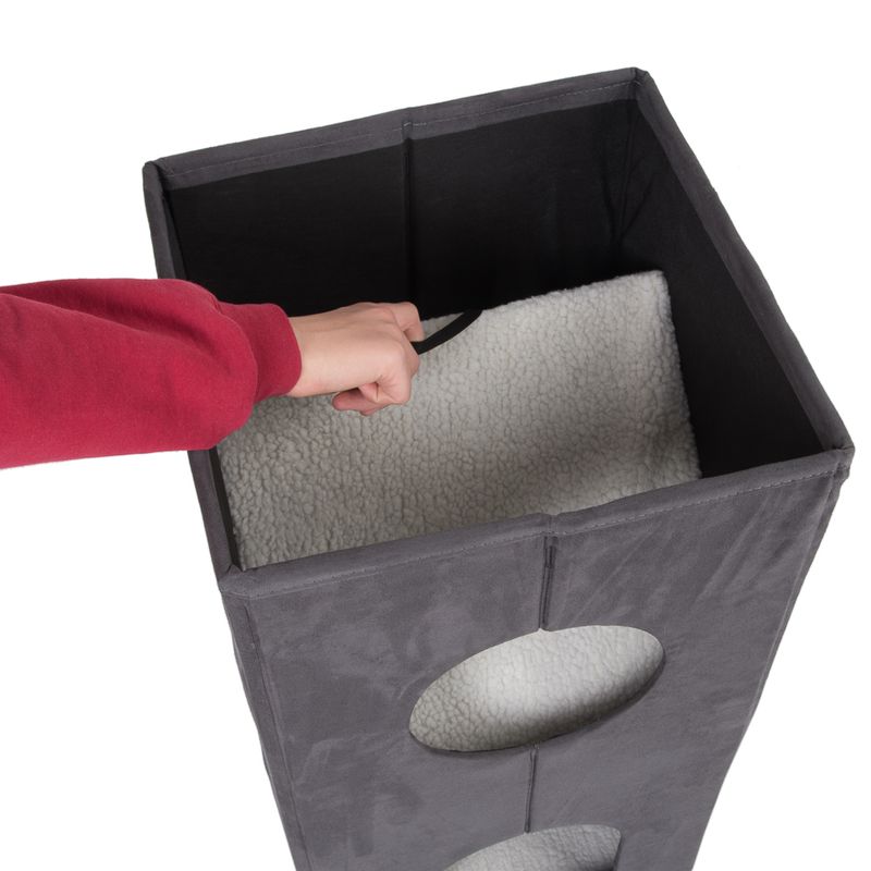 Faltbarer Katzenturm Soft'n Scratchy - dunkelgrau zu TOP-Preisen % | bitiba