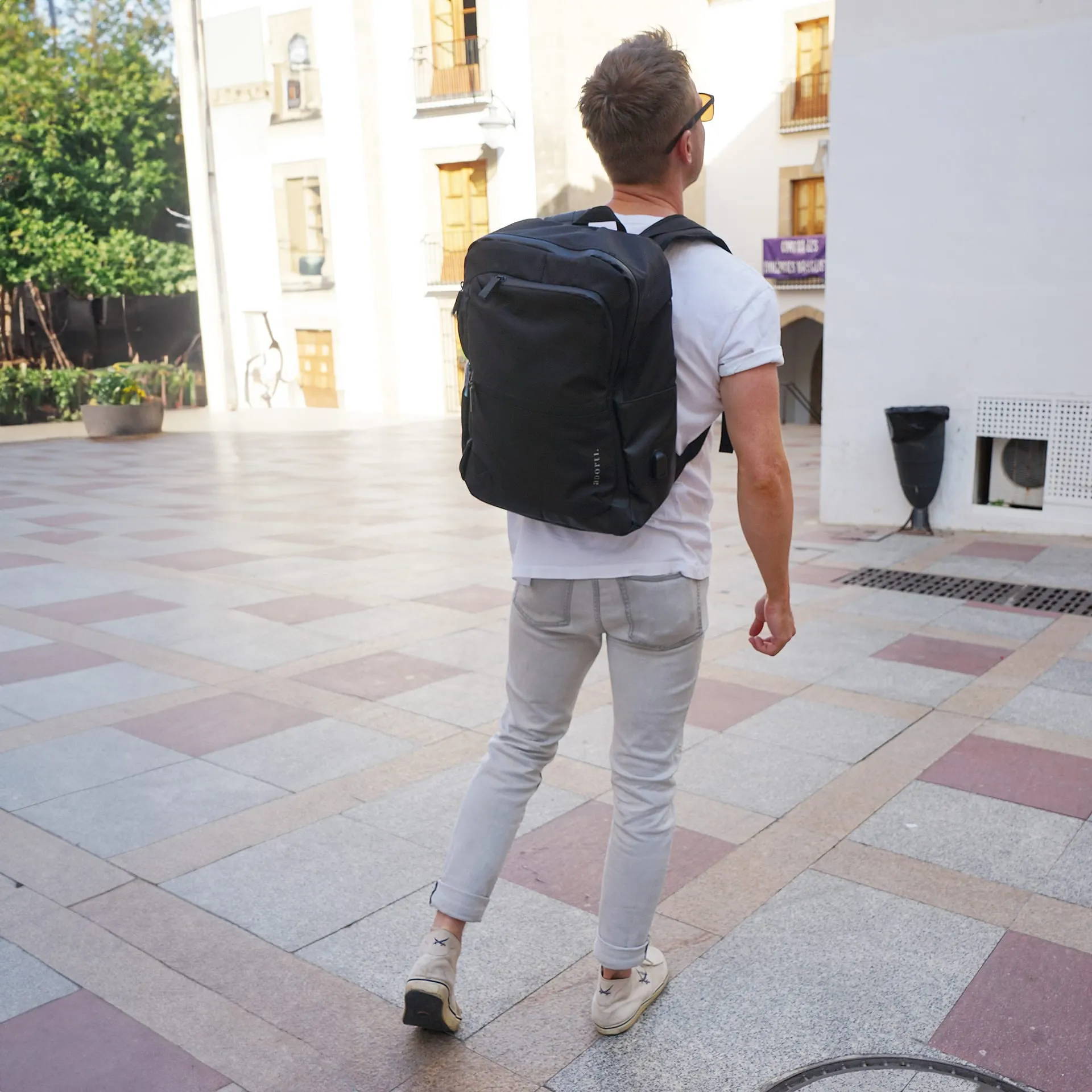 aporti Laptop Rucksack Milano - Schwarz