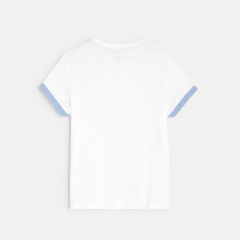 T-shirt à motif blanc bébé garçon