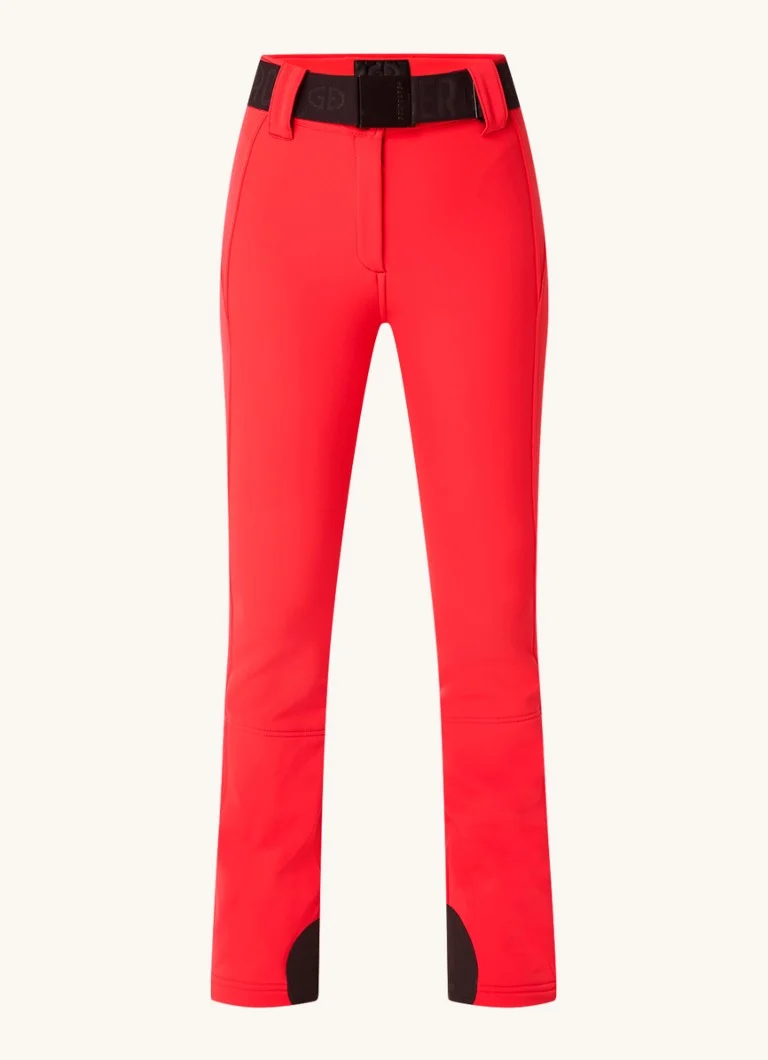Pantaloni de schi Goldbergh Pippa cu talie înaltă, evazați pe picioare și curea.