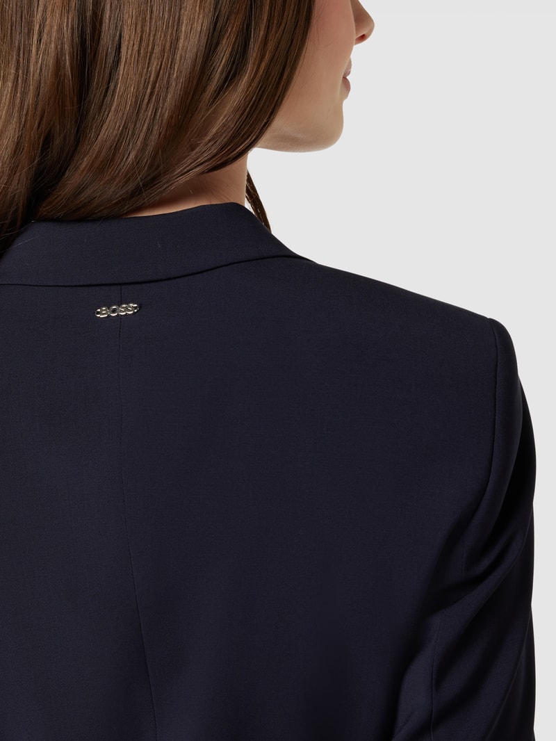 Blazer mit Knopfverschluss Modell 'Jarua' in marineblau