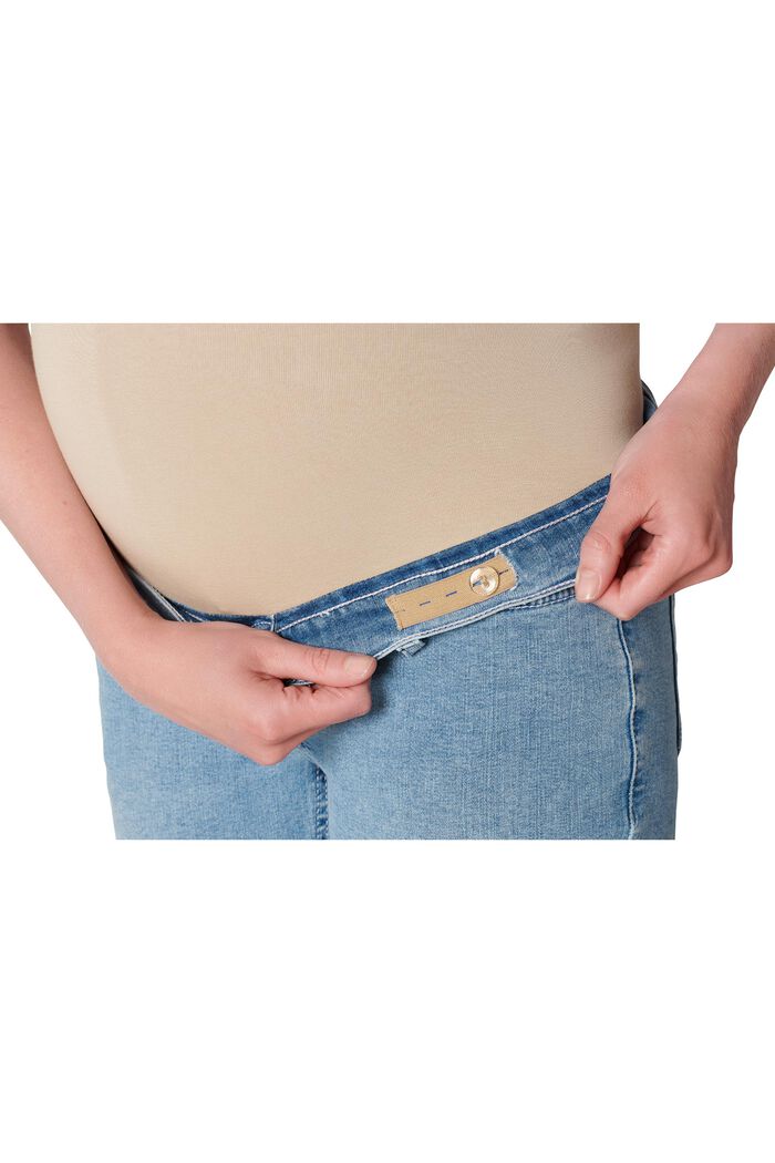 Schmal geschnittene Jeans mit Überbauchbund