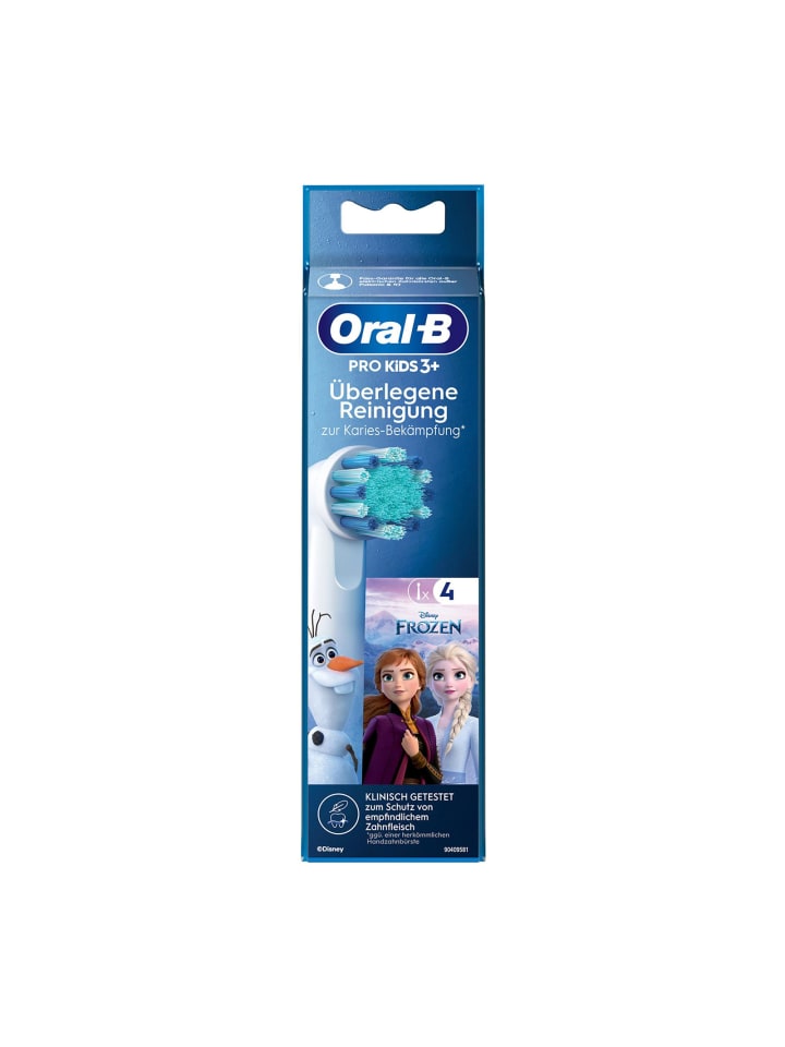 Oral-B 4 er-Set Aufsteckbürsten Pro Kids Spiderman, 4 Stück in Blau günstig kaufen onesize