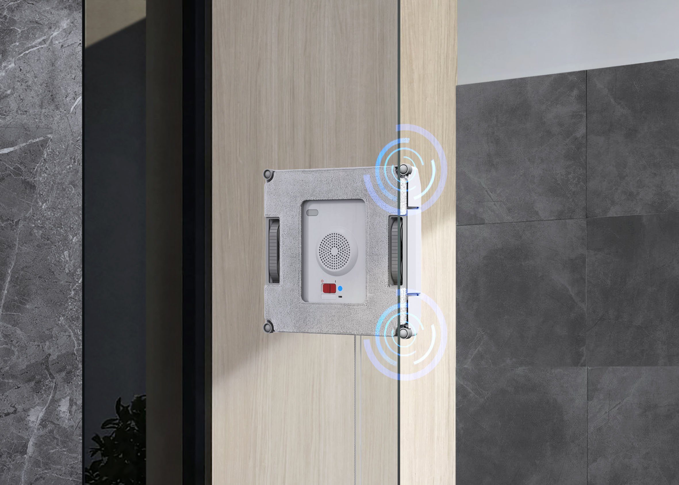 ECOVACS Fensterputzroboter WINBOT W1 PRO, mit 60ml Wassertank und Sprühfunktion, Außen- und Innenfenster