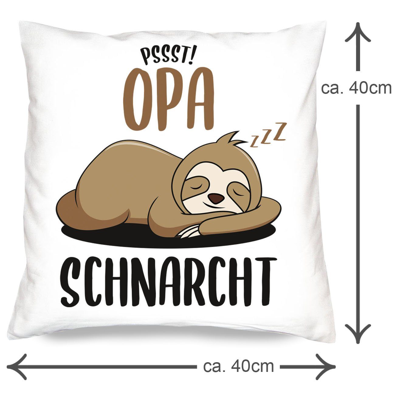 Soreso® Dekokissen Geschenk für Oma und Opa Weihnachten, Geschenk-Set