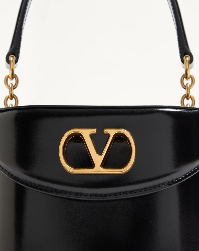 Valentino Garavani Vain Vanity-taske i skinnende kalveskind