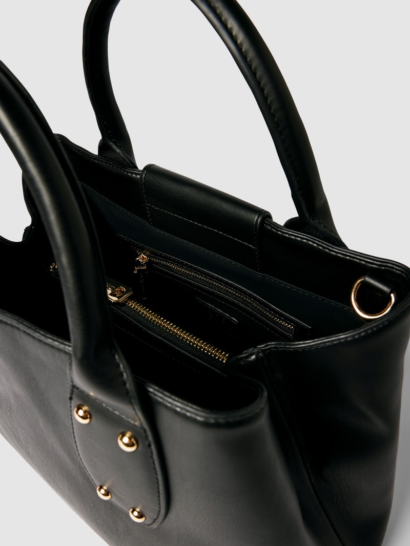 Handtasche in Leder-Optik Modell 'CHAMONIX' in schwarz