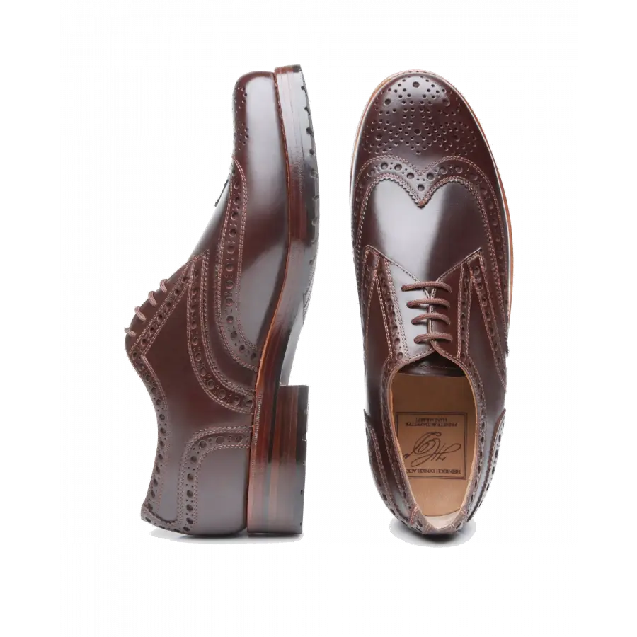 Heinrich Dinkelacker - Businessschuhe Derby RIO FULL-BROGUE H Nubukleder - braun