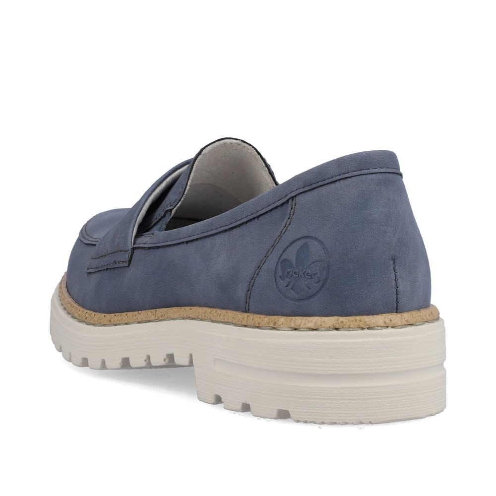 Rieker Damen Loafer königsblau