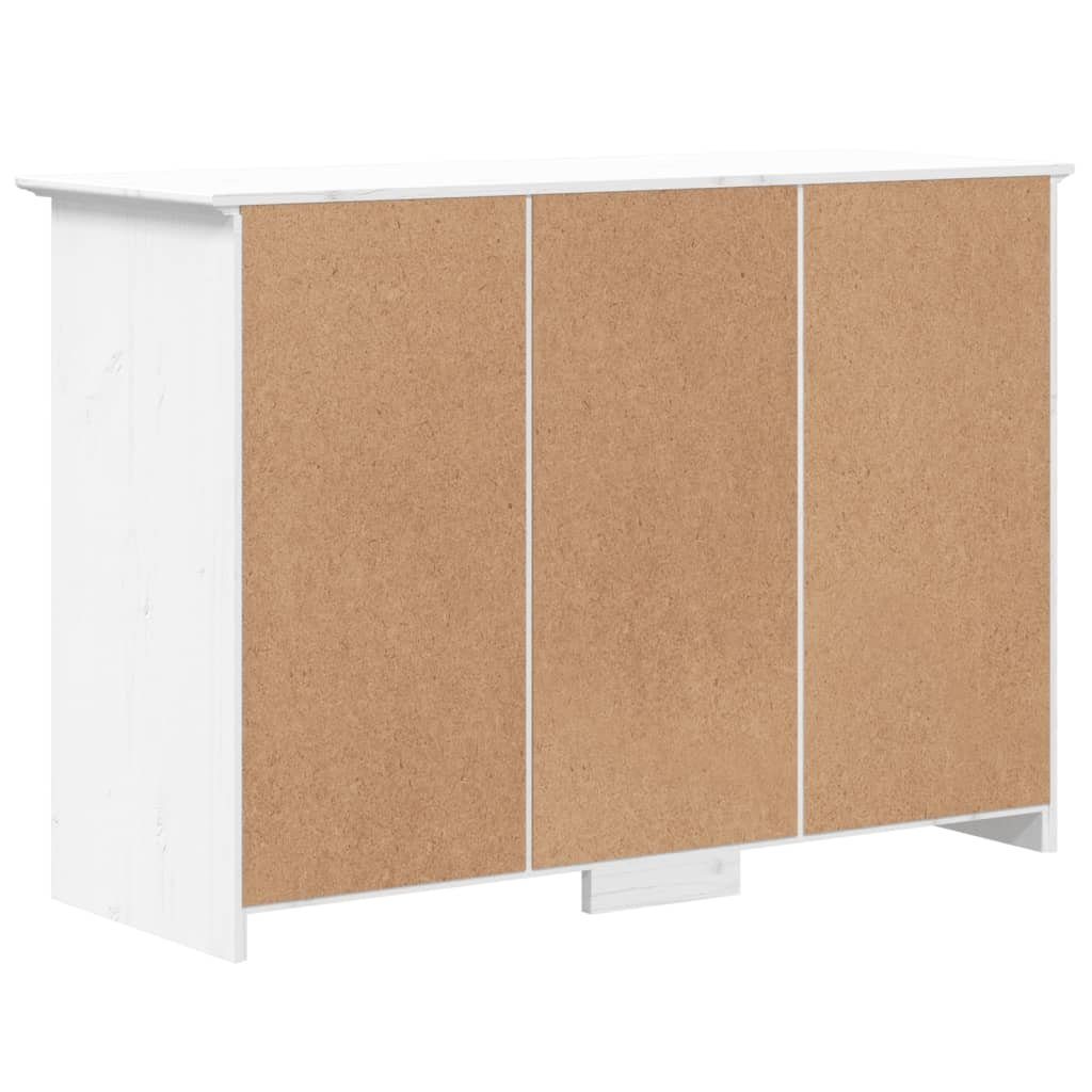 vidaXL Sideboard Sideboard BODO Weiß 115x43x79,5 cm Massivholz Kiefer (1 St)
