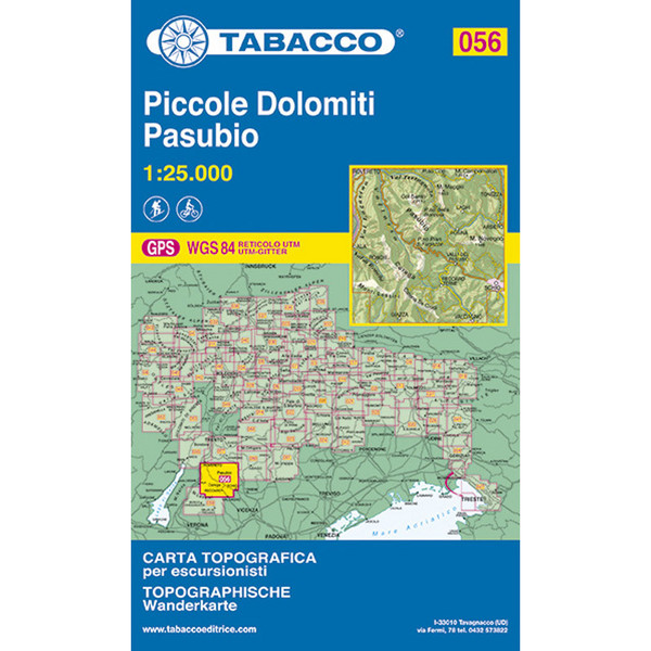 TABACCO 056 PICCOLE DOLOMITI PASUBIO - Wanderkarte
