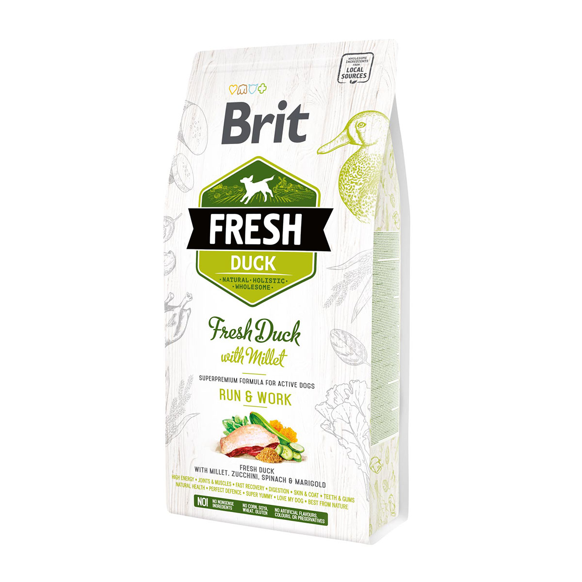 Brit Fresh Dog - Active dogs - Duck - Run & Work bei ZooRoyal