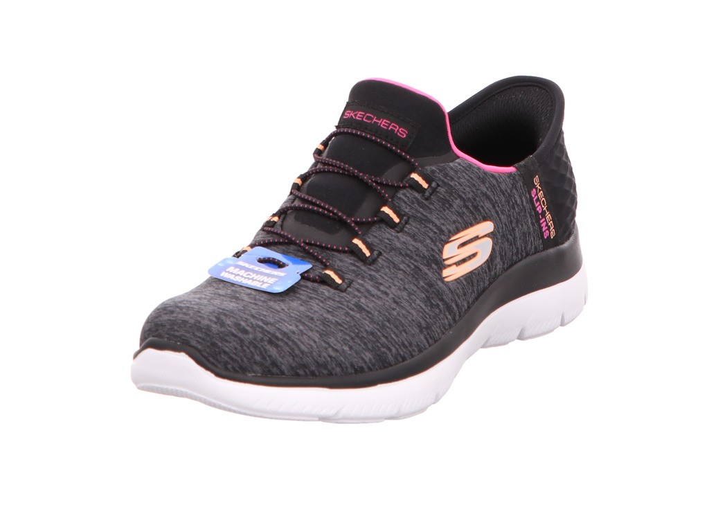 SKECHERS Sportliche Slipper schwarz