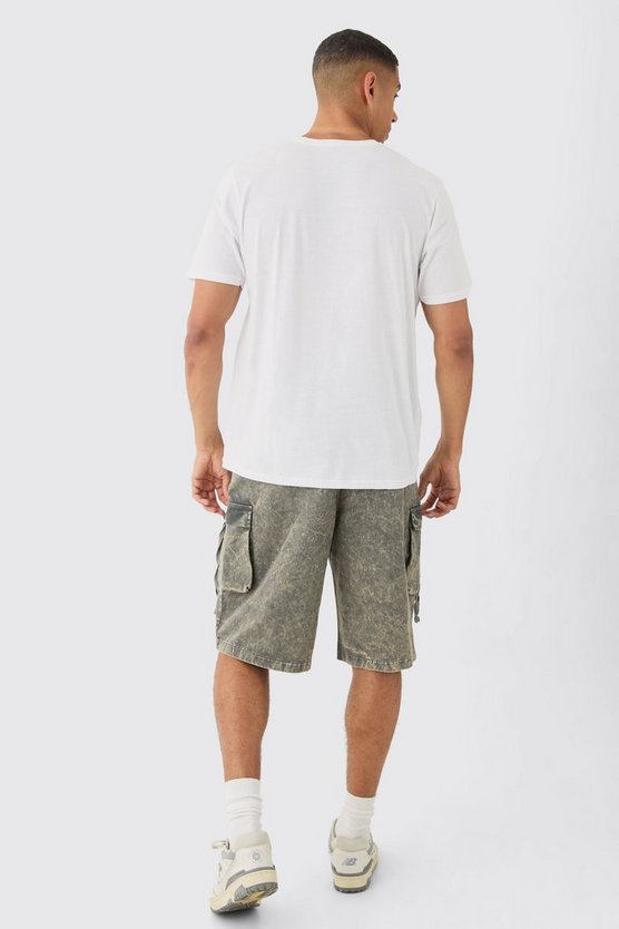 Oversize T-Shirt mit Pour Homme Planet Print