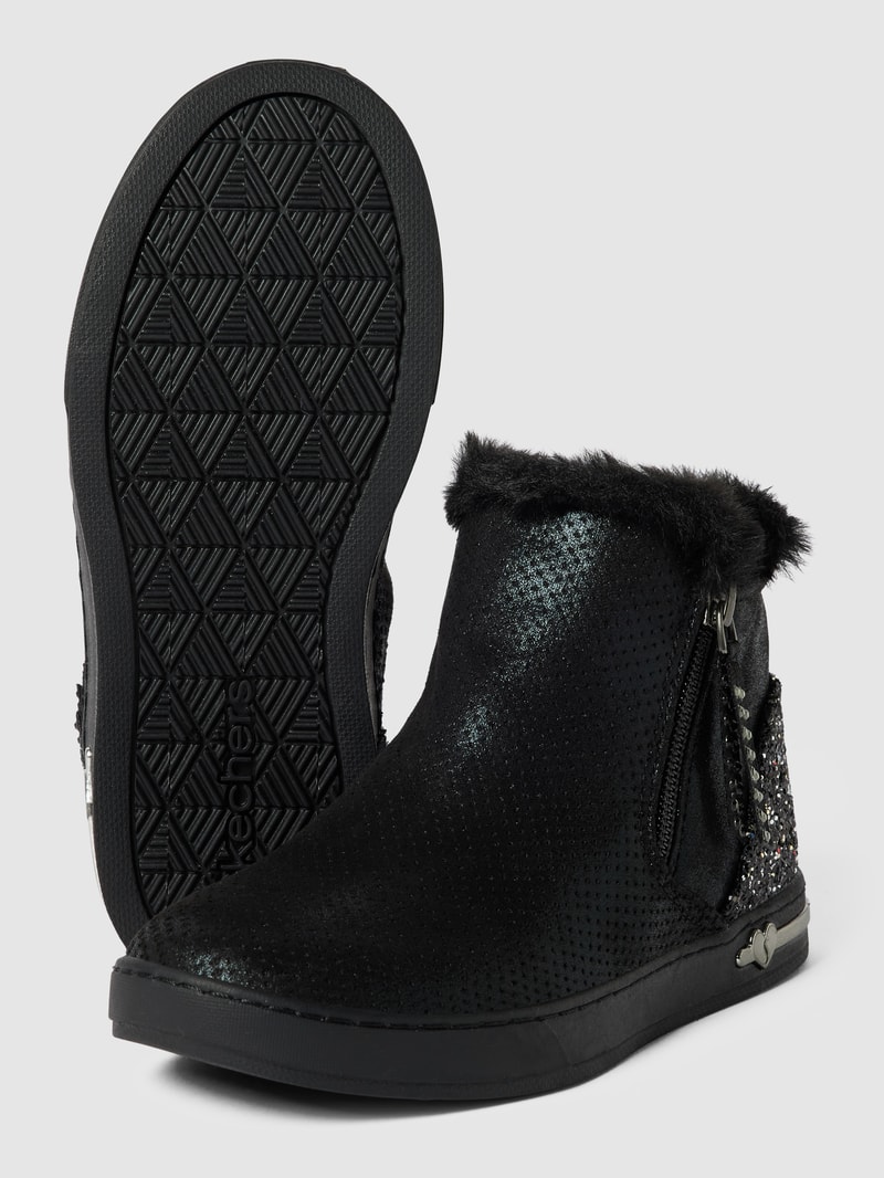 Boots mit Ziersteinen Modell 'SHOUTOUTS' in schwarz