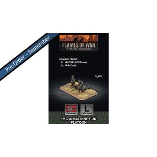 MG34 Machine-gun Platoon (x4 Plastic)