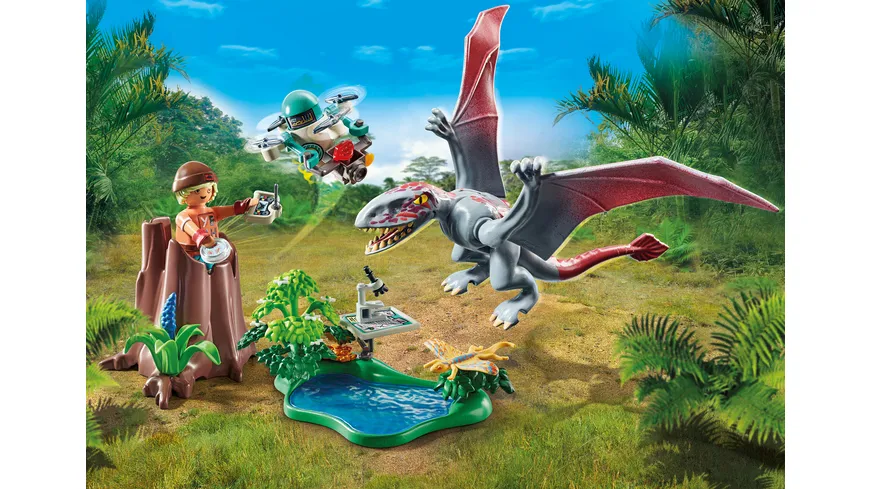 PLAYMOBIL 71525 DINOS Beobachtungsstation für Dimorphodon