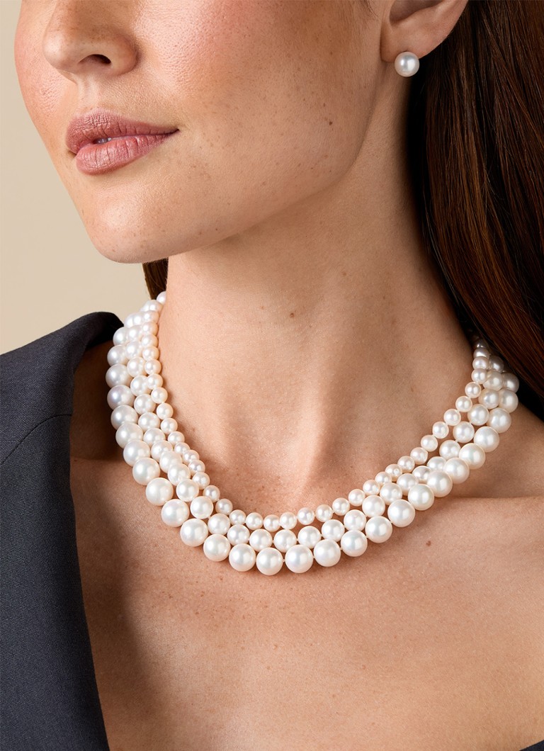 Riviera Yellow Gold Diamond Point Necklace