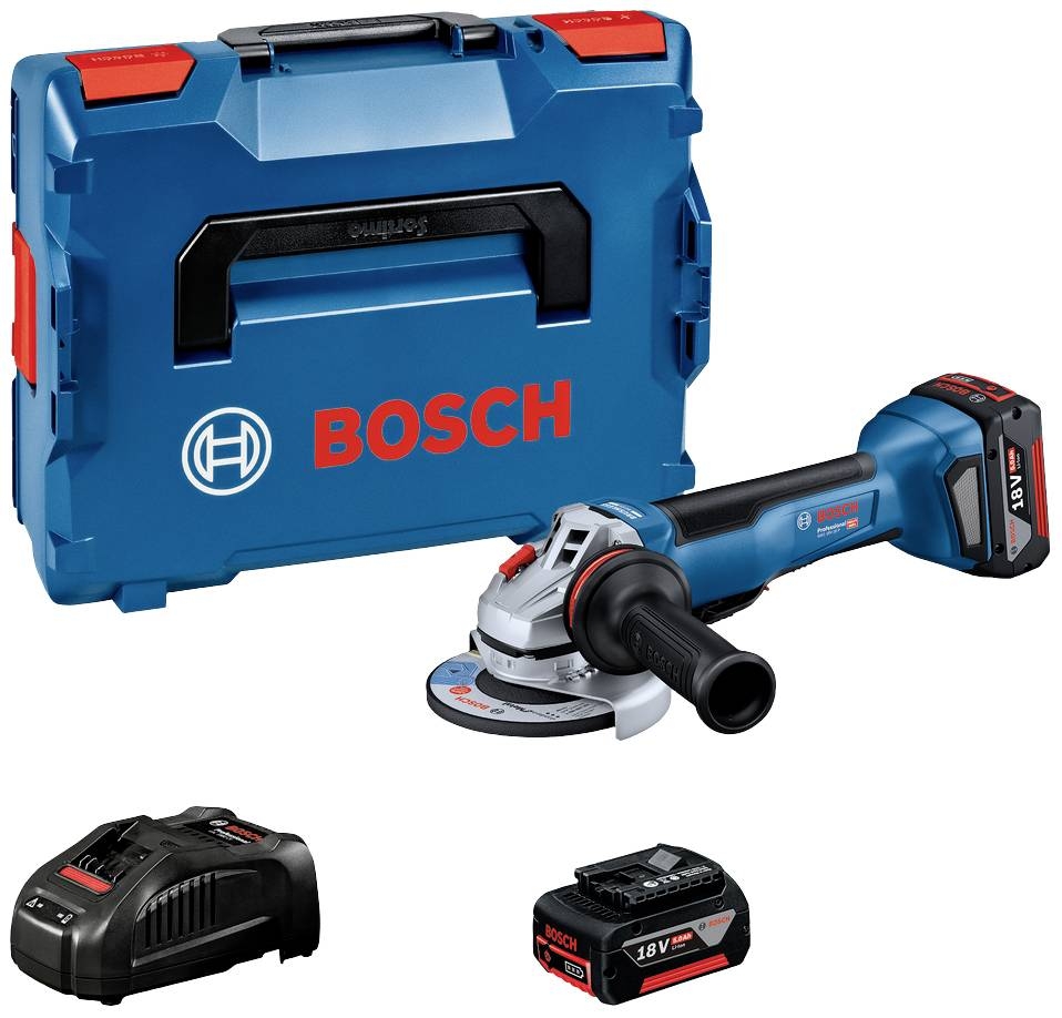 Bosch Blue 06019J4101 GWS 18-10 P Cordless Angle Grinder 18V 5.0Ah Li-Ion 125 mm