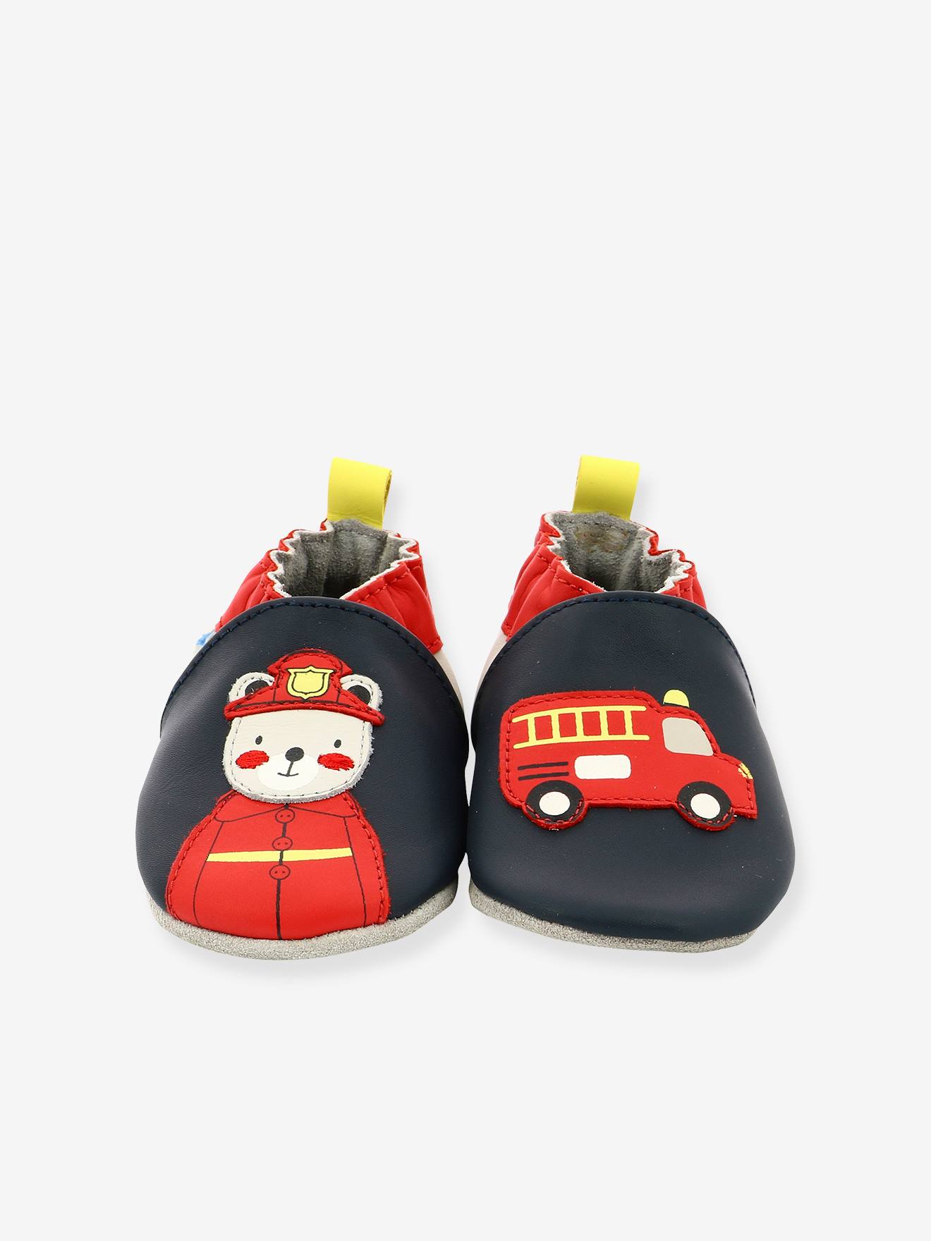 Chaussons Soft Soles Fireman Robeez© marine