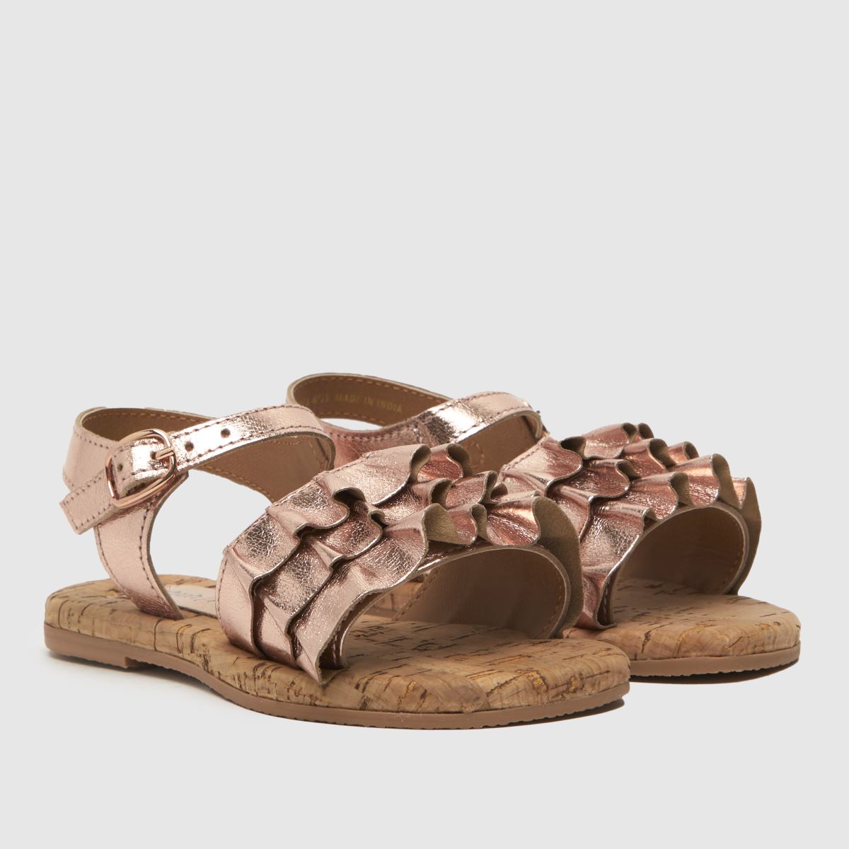Schuh bronsfärgade toffee-sandaler för småbarn