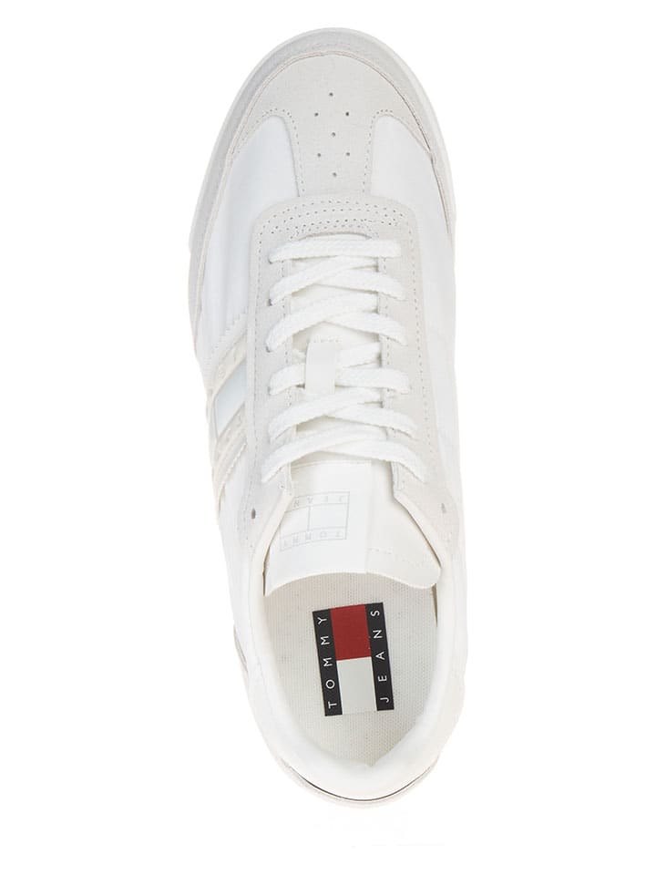 Tommy Hilfiger Shoes Leder-Trainingsschuhe in Weiß günstig kaufen
